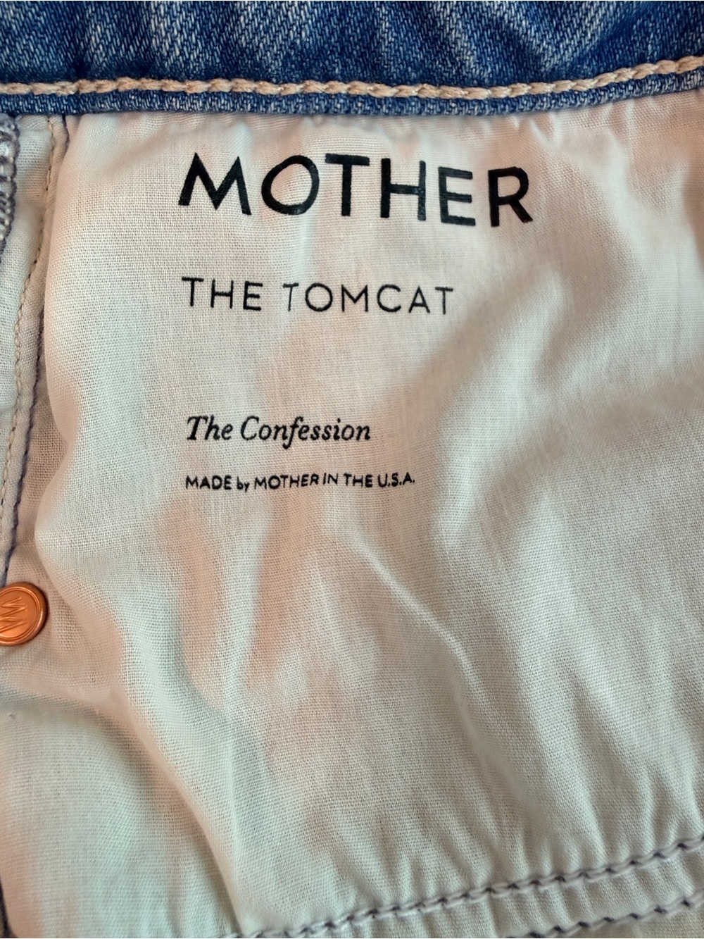 MOTHER Tomcat Straight-Leg Distressed Jeans (Size 29 - runs small) - Picture 16 of 16